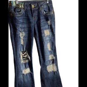 Z CO. PREMIUM DISTRESSED BOYFRIEND DENIM JEANS